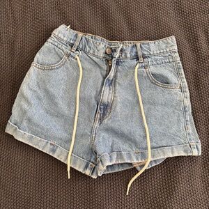 Pacsun Denim Women's Shorts with Drawstring